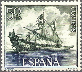 z vendido ESPAÑA 1964 1602 Sello Nuevo Barcos Marina Española Galera Espana Spain Espagne Spagna Spanje Spanien 