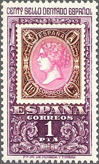 z vendido ESPAÑA 1965 1690 Sello Nuevo Centenario Primer Sello Dentado 19 cuartos de 1865 Stamps Yv1347 Espana Spain Espagne Spagna Spanje Spanien 