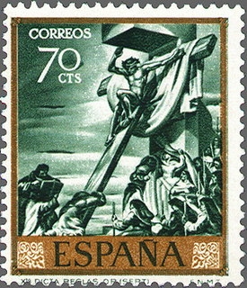 Z Vendido ESPAÑA 1966 1712 Sello Nuevo Pintor José Mª Sert Cristo Dicta Reglas Espana Spain Espagne Spagna Spanje Spanien 