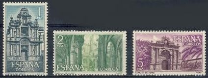 z vendido ESPAÑA 1966 1761/3 Sellos ** MNH Cartuja Sta. Mª de la Defensión Jerez Completa Espana Spain Espagne Spagna Spanje Spanien 