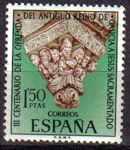 ESPAÑA 1969 1926 Sello Nuevo III Centenario Ofrenda del Antiguo Reino de Galicia a Jesus Sacramentado Espana Spain Espagne Spagna Spanje Spanien 