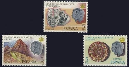 ESPAÑA 1978 2493/5 Sellos Nuevos Viaje de SS.MM los Reyes a Hispanoamerica Completa ESPANA Espana Spain Espagne Spagna Spanje Spanien 