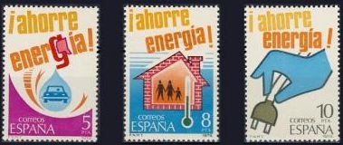 z vendido ESPAÑA 1979 2508/10 Sellos ** MNH Ahorro de Energía. Automóvil, Calefaccion y Electricidad Completa Espana Spain Espagne Spagna Spanje Spanien 