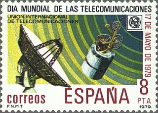 z vendido ESPAÑA 1979 2523 Sello Nuevo Dia Mundial de la Telecomunicaciones Satelite y Estacion Terrestre Espana Spain Espagne Spagna Spanje Spanien 