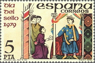 ESPAÑA 1979 2526 Sello ** MNH Dia del Sello Correo del Rey Siglo XIII Espana Spain Espagne Spagna Spanje Spanien 