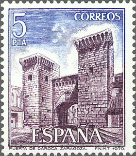 z vendido ESPAÑA 1979 2527 Sello Nuevo Serie Paisajes y Monumentos Puerta de Daroca (Zaragoza) Espana Spain Espagne Spagna Spanje Spanien 