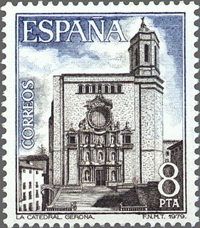 ESPAÑA 1979 2528 Sello Nuevo Serie Paisajes y Monumentos Catedral de Gerona Espana Spain Espagne Spagna Spanje Spanien 