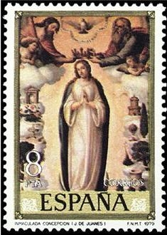 ESPAÑA 1979 2537 Sello Nuevo Día del Sello. Juan de Juanes IV Cent. de su Muerte Inmaculada Concepción Espana Spain Espagne Spagna Spanje Spanien 
