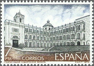 z vendido ESPAÑA 1979 2544 Sello Nuevo América-España Colegio Mayor de San Bartolomé, Bogotá Espana Spain Espagne Spagna Spanje Spanien 