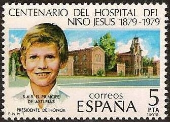 ESPAÑA 1979 2548 Sello **MNH Centenario del Hospital del Niño Jesus Principe de Asturias Espana Spain Espagne Spagna Spanje Spanien 