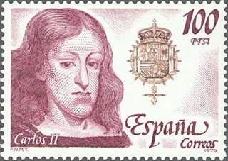 z vendido ESPAÑA 1979 2556 Sello Nuevo Reyes de España. Casa de Austria Carlos II Espana Spain Espagne Spagna Spanje Spanien 