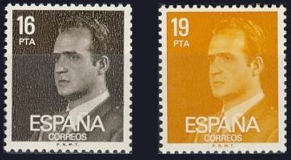 ESPAÑA 1980 2558/9 Sellos Nuevos Rey D. Juan Carlos I Completa Espana Spain Espagne Spagna Spanje Spanien 