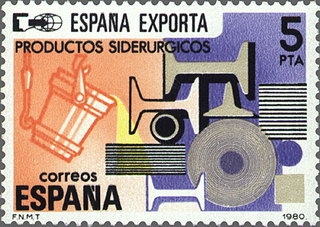 z vendido ESPAÑA 1980 2563 Sello Nuevo España Exporta Productos Siderurgicos Espana Spain Espagne Spagna Spanje Spanien 