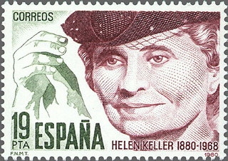 z vendido ESPAÑA 1980 2574 Sello Nuevo Centenario de Hellen Keller (1880-1968) Espana Spain Espagne Spagna Spanje Spanien 