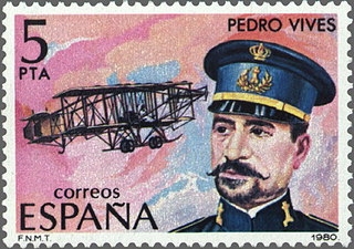 z vendido ESPAÑA 1980 2595 Sello Nuevo Pioneros aviación Pedro Vives Vich Espana Spain Espagne Spagna Spanje Spanien 