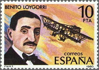 ESPAÑA 1980 2596 Sello Nuevo Pioneros aviación Benito Loygorri Pimentel Espana Spain Espagne Spagna Spanje Spanien 