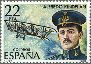 ESPAÑA 1980 2598 Sello Nuevo Pioneros aviación Alfredo Kindelan Duany Espana Spain Espagne Spagna Spanje Spanien 
