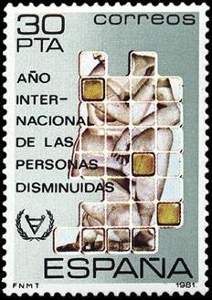 z vendido ESPAÑA 1981 2612 Sello Nuevo Año Internacional de las Personas Disminuidas Yvert2240 Scott2233 Espana Spain Espagne Spagna Spanje Spanien 