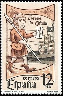 z vendido ESPAÑA 1981 2621 Sello Nuevo Dia del Sello Correos de Castilla Yvert2246 Scott2242 Espana Spain Espagne Spagna Spanje Spanien 