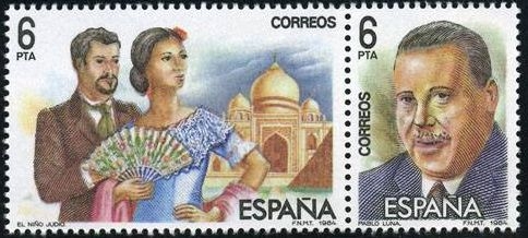 España 1984 Edifil 2762/7 Sellos ** Maestros de la Zarzuela Escenas de El Niño Judio, Pablo Luna, Ruperto Chapi, La Revoltosa, La Reina Mora y Jose Serrano Completa Spain Stamps Timbre Espagne Briefmarke Spanien Francobolli Spagna Postimerkkejä Espanja