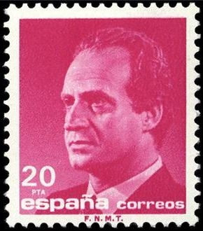 ESPAÑA 1987 2878 Sello Nuevo Rey D. Juan Carlos I efigie 20pts Yvert2496 Michel2761 Espana Spain Espagne Spagna Spanje Spanien 