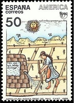 ESPAÑA 1989 3035 Sello America-UPAE Pueblos Precolombinos Usos y Costumbres Michel2915 Scott2610 Espana Spain Espagne Spagna Spanje Spanien 