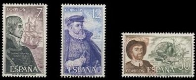 ESPAÑA 1976 2308/10 Sellos ** MNH Personajes Españoles Completa Churruca, Elcano, Requesens Espana Spain Espagne Spagna Spanje Spanien 