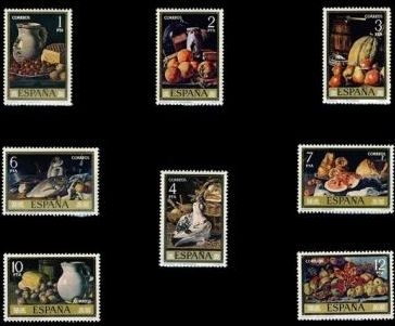 España 1976 2356/8 Sellos ** Bimilenario de Lugo Mosaico de Batitales, Murallas y Monedas Romanas Timbres Espagne Espana stamps Spain