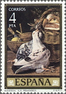 z vendido ESPAÑA 1976 2363 Sello Nuevo Pintor Luis Eugenio Menendez Bodegones Espana Spain Espagne Spagna Spanje Spanien 