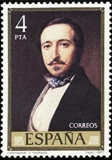 z vendido ESPAÑA 1977 2432 Sello Nuevo Pintor Federico Madrazo Ramon de Campoamor 