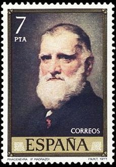 z vendido ESPAÑA 1977 2434 Sello Nuevo Pintor Federico Madrazo Manuel Rivadeneyra
