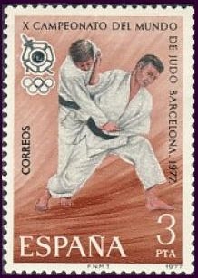 z vendido ESPAÑA 1977 2450 Sello Nuevo X Campeonato del Mundo de Judo