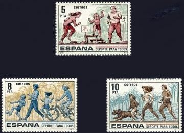 z vendido ESPAÑA 1979 2516/8 Sellos ** MNH Deporte para todos Completa Espana Spain Espagne Spagna Spanje Spanien 