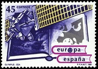 z vendido ESPAÑA 1991 3117 Sello Nuevo Europa. Espacio. Satélite Europeto Olympus-1 Espana Spain Espagne Spagna Spanje Spanien 