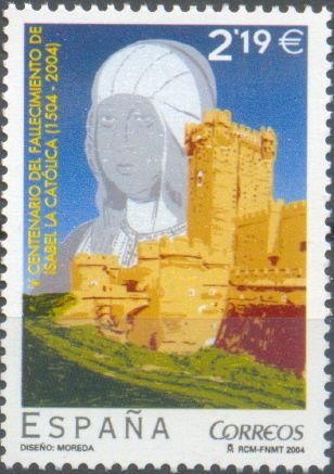 ESPAÑA 2004 4130 Sello Nuevo V Cent del fallecimiento de Isabel La Católica