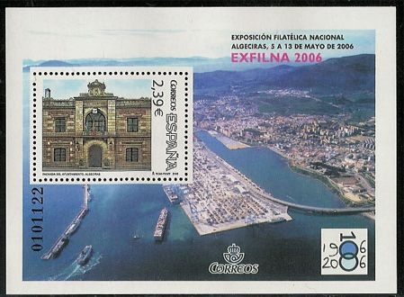 z vendido España 2006 4236 Sello ** HB Exposición Filatélica Nacional Algeciras EXFILNA 2006 Timbre Espagne Spain Spagna