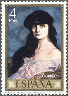Z Vendido ESPAÑA 1971 2024 Sello Nuevo Pintor Ignacio de Zuloaga Condesa de Noalles Espana Spain Espagne Spagna Spanje Spanien 