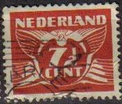 z vendido Holanda 1924-26 Scott 177 Sello Gull Gaviota 7 1/2c usado Stamps Netherlands Holland Hollande Olanda 