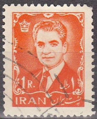 z vendido IRAN 1962 Scott 1213 Sello Mohammed Reza Shah Pahlavi 1R usado 