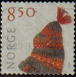 z vendido NORUEGA 2001 Scott 1307 Sello Serie Artesania Manual Textil Michel 1390 usado Norway Norvège Norge 