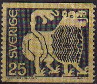 z vendido SUECIA 1971 Scott 0707 Sello Pinturas Religiosas Sweden Sverige pequeña doblez en parte superior derecha 