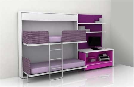 Cama + mueble niña ref: 40