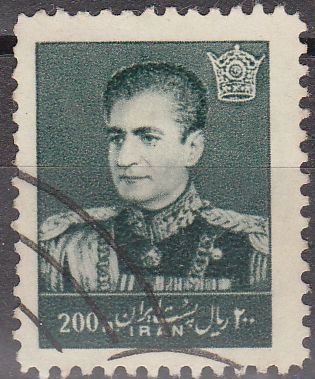 z vendido IRAN 1958 Scott 1125 Sello Mohammad Shah Reza Pahlavi 200R usado 