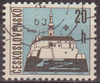 Checoslovaquia 1965 Scott 1347 Sello * Castillo Nitra 20h Matasello de favor Preobliterado Ceskolovensko Czechoslovakia Tchecoslovaquie