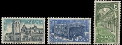 z vendido España 1969 1946/8 Sellos ** Monasterio de las Huelgas Completa Timbre Espagne Spain Spagna Espana Spanje Spanien 