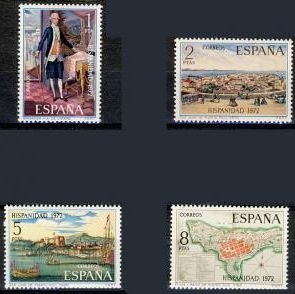 z vendido España 1972 2107/10 Sellos ** Hispanidad Puerto Rico Completa Timbre Espagne Spain Spagna Espana Spanje Spanien 