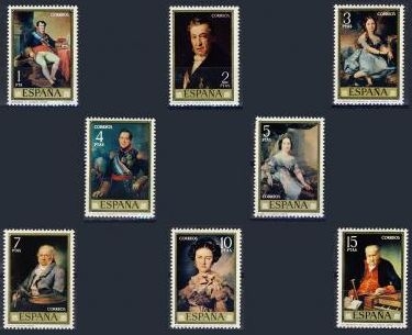 España 1973 2146/53 Sellos ** Pintor Vicente Lopez Portaña completa Spain Timbre Espagne Spain Spagna Espana Spanje Spanien 