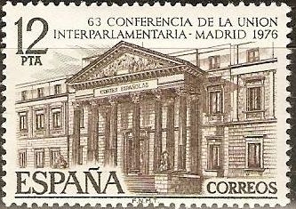 España 1976 2359 Sello ** LXIII Conferencia de la Union Interparlamentaria Completa Timbre Espagne Spain Spagna