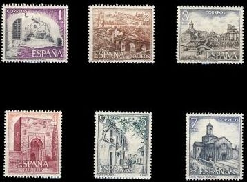 España 1975 2266/71 Sellos ** IX Serie Turistica Completa Timbre Espagne Spain Spagna