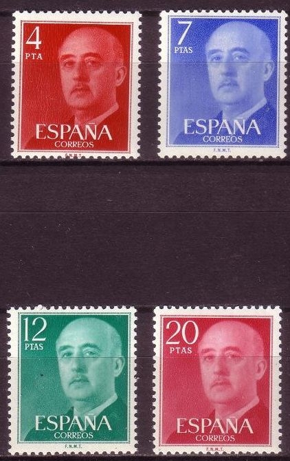 z vendido España 1974 2225/8 Sellos ** General Franco Completa Timbre Espagne Spain Spagna Espana Spanje Spanien 